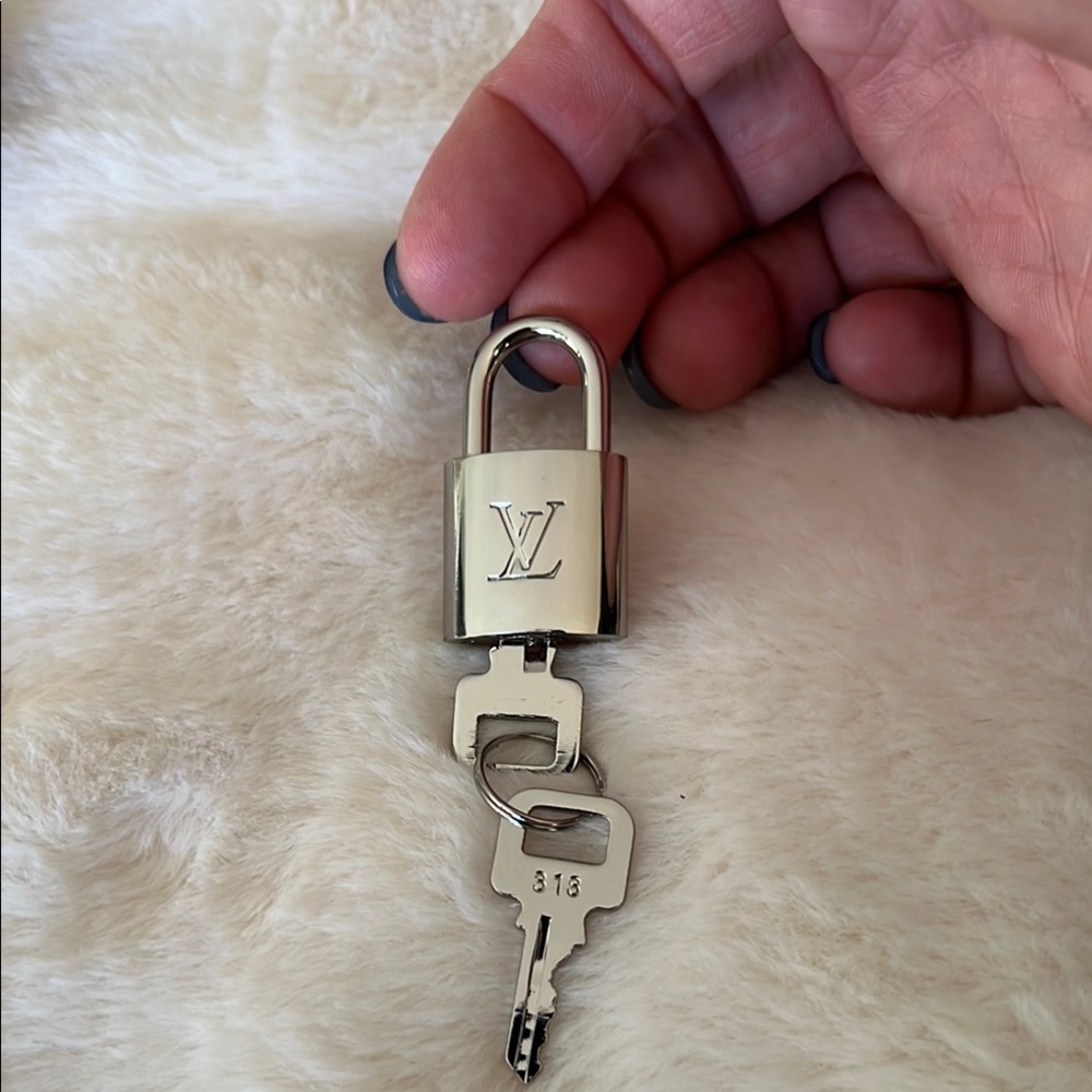 Louis Vuitton Silver Padlock with Keys